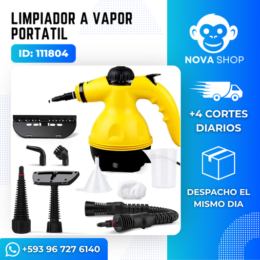 Limpiador A Vapor Portatil Amarillo